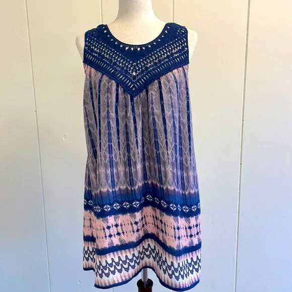 blu pepper crochet dress Cleo Crochet Dress Blue - US 4 main image 1